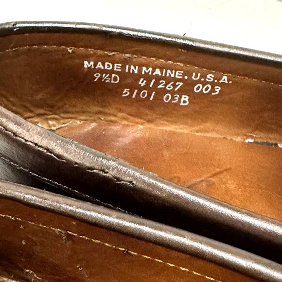 NEW HEELS Rancourt & Co. Horsebit Loafer Dark Brown Calf Made in USA Men's 9.5 - Picture 10 of 13